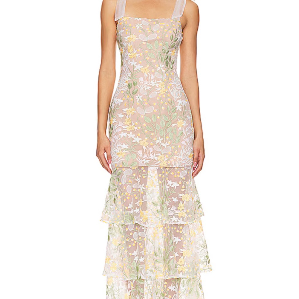 Elliat Floral Tiered Maxi Dress